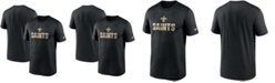 Nike Men's Big and Tall Black New Orleans Saints Legend Microtype Performance T-shirt